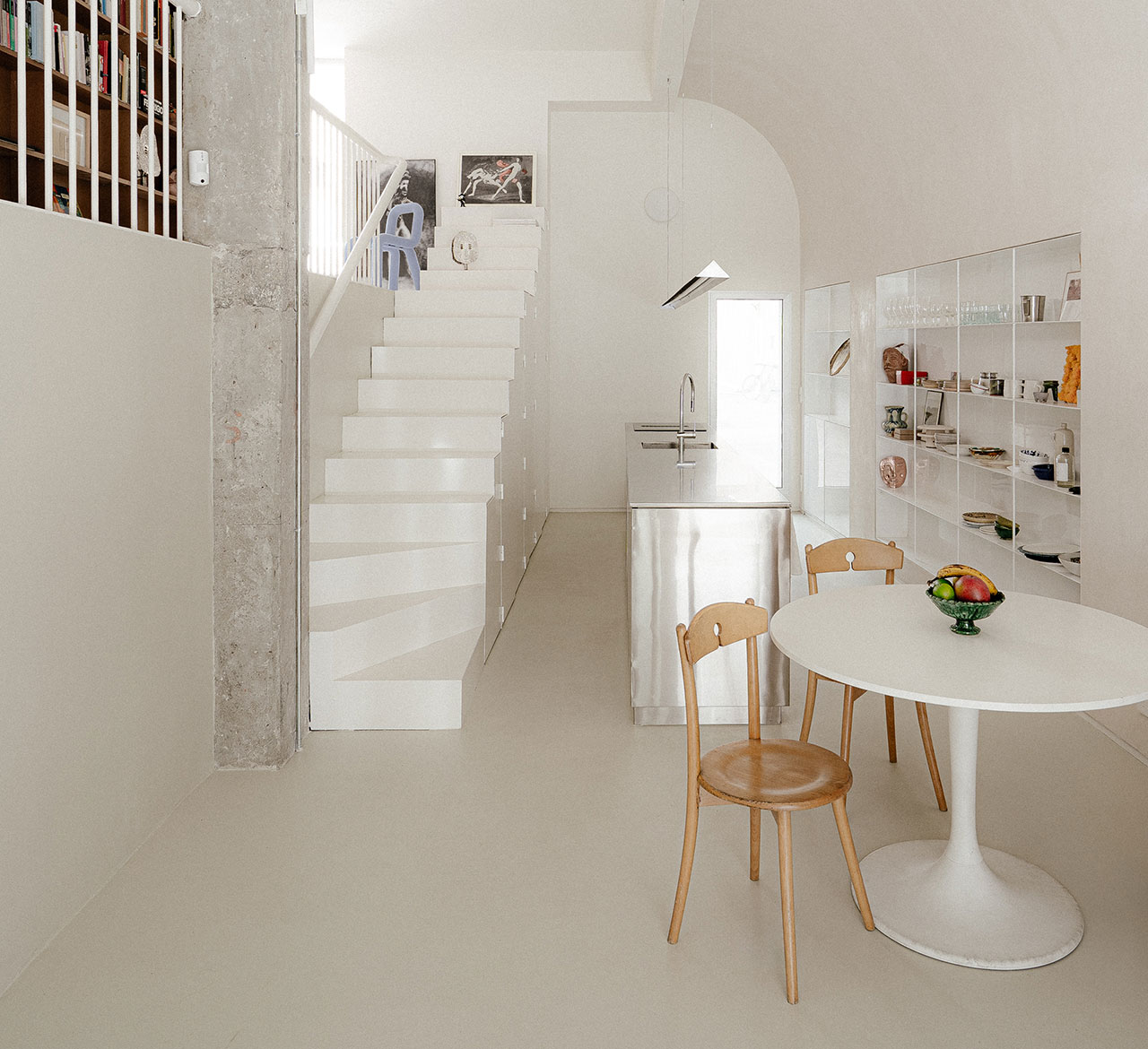 A Former Fur Shop Becomes a Compact, Light-Filled Home in Madrid