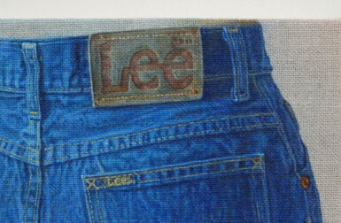 Jennifer J. Lee’s New Paintings on Burlap Are Unbelievable