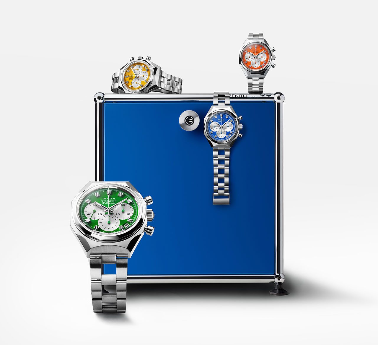 USM and ZENITH Collab on Swiss Design-Inspired Time Pieces